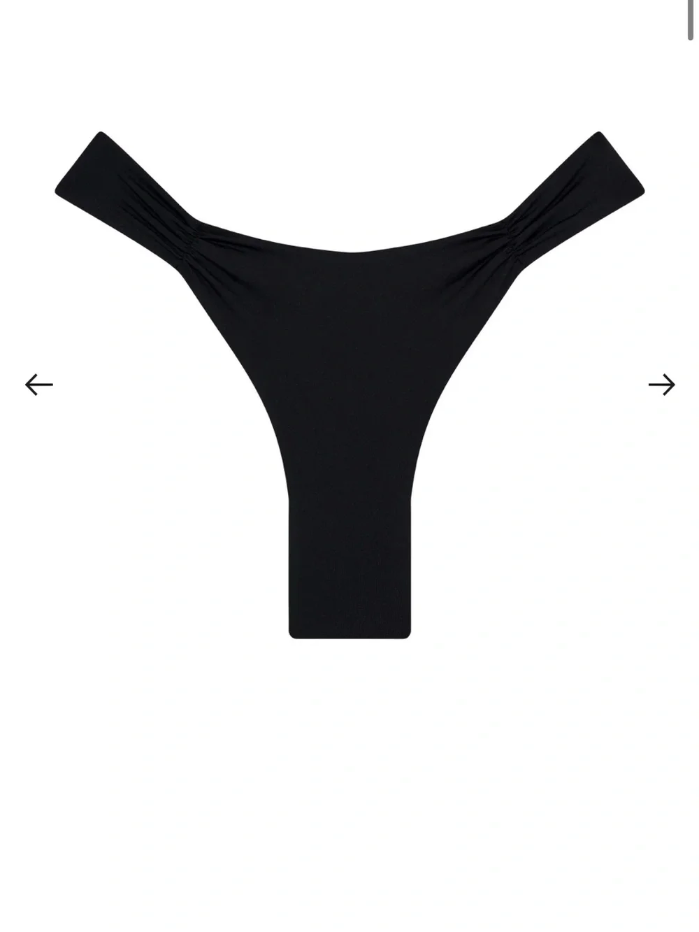 Monday Swimwear Black Front-Center Clasp Bikini set
